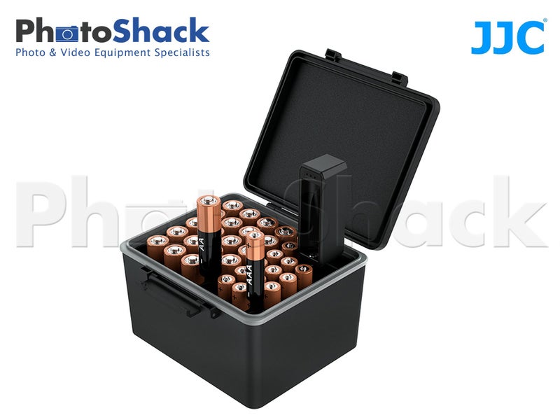 JJC AA & AAA Battery Holder with Battery Tester Carousel 6