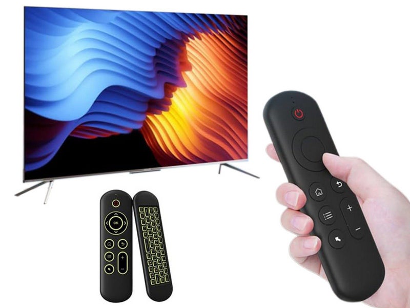 2 X Air Mouse Keyboard Remote 2.4G Bluetooth Wireless Backlit for Android PC Carousel 1