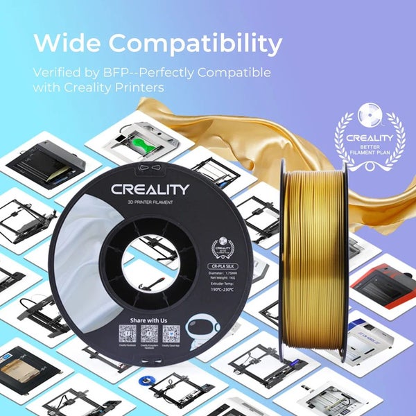 Creality CR-SILK 1.75mm PLA 3D Printing Filament 1kg- Golden Carousel 5
