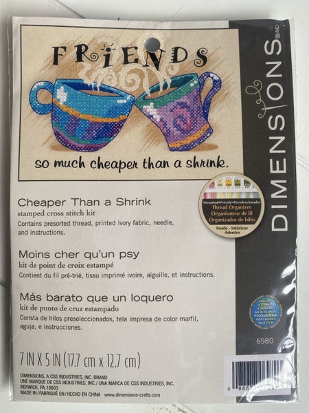 NEW Cross stitch friends are cheaper than a shrink Carousel 2