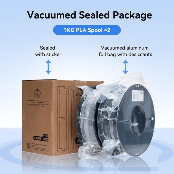 Creality Ender-PLA Filament Value Pack (Grey + Black) Carousel 2