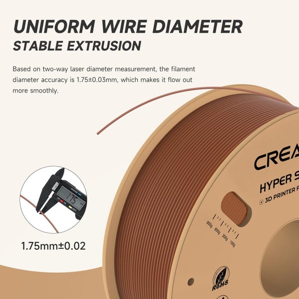 Creality Hyper Series PLA 3D Printing Filament 1kg - Brown Carousel 5
