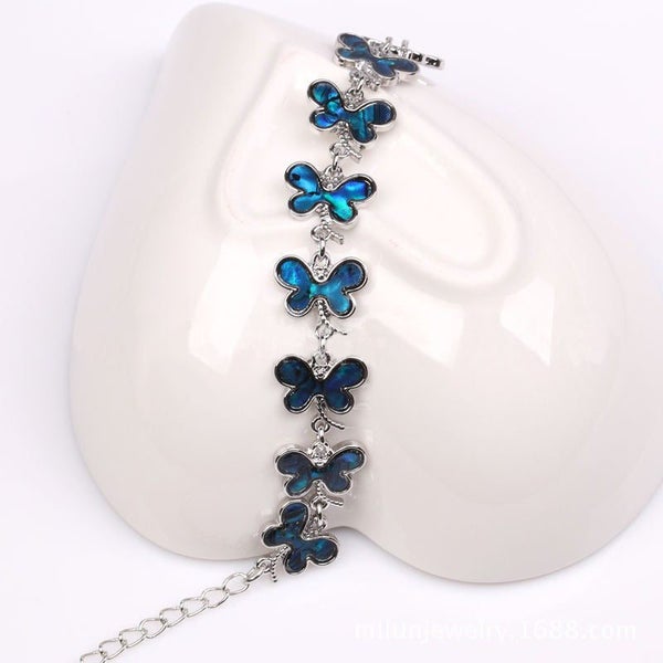 Tropicana Pinao Dragonfly Bracelet - Abalone, Paua, Shell, Green, Blue, Insec... Carousel 1