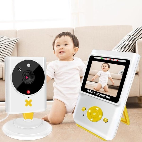 2.4 Inch Home Wireless Yellow Baby Monitor With Baby Surveillance Camera Carousel 6