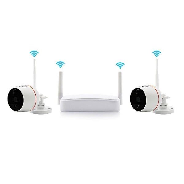 Indoor 4Ch Hd 1080P Security Wireless Ip Ir Camera Wifi Kit Support Night Vis... Carousel 1