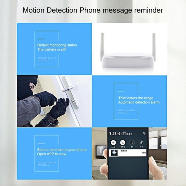 Indoor 4Ch Hd 1080P Security Wireless Ip Ir Camera Wifi Kit Support Night Vis... Carousel 11