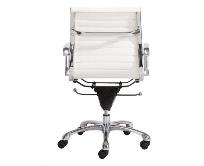Eames style Leather Office CHAIR ( White) Carousel 2