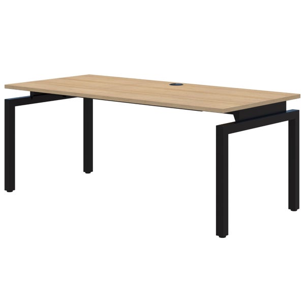 Rapid Balance Desk, Classic Oak/Black, 1800mm x 800mm Carousel 1