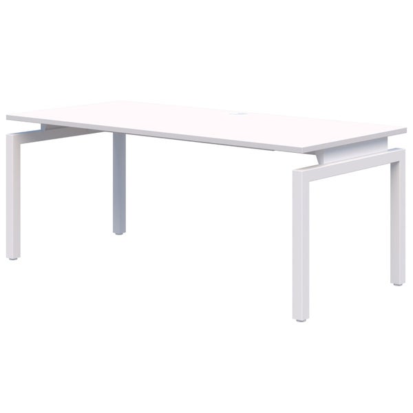 Rapid Balance Desk, Snow Velvet/White, 1200mm x 700mm Carousel 1