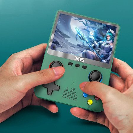 3.5Inch IPS Screen Handheld Game Player Dual Joystick 11 Simulators GBA Video Carousel 16