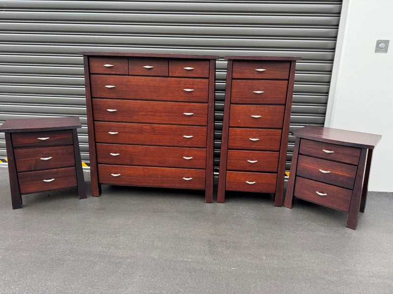 NZ MADE 4 Piece Bedroom Suite. Carousel 1