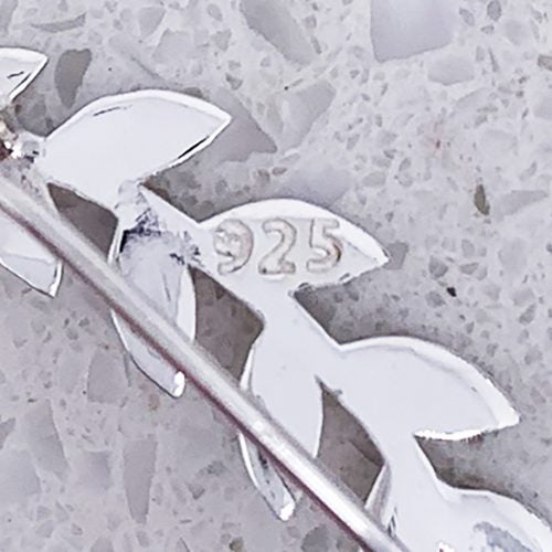 Silver Leaf Crawler Earrings "Dina" Carousel 7