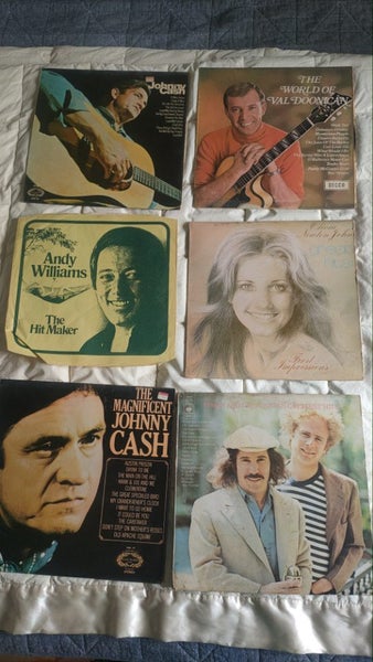 6pce Seventies 1970s record covers for party decor Carousel 1