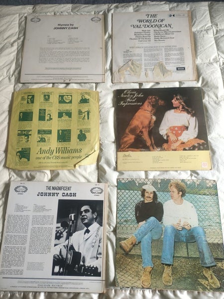 6pce Seventies 1970s record covers for party decor Carousel 7