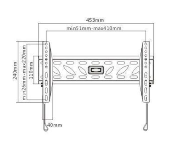 Brateck Lumi LP10-24F 32-55 Fixed Wall Mount Bracket for LCD/LED Max 50KG Carousel 2