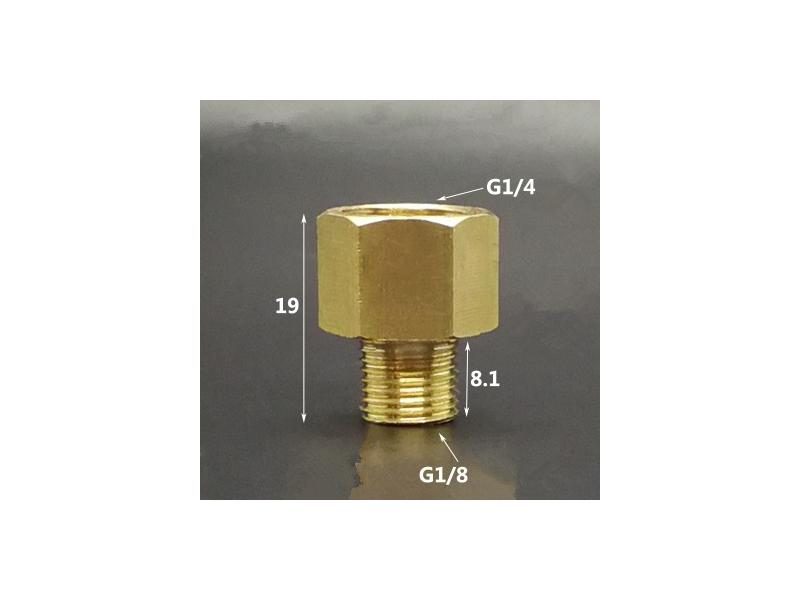 1pcs Copper M/F 1/8"-1/2" 3/4" BSP Male To Female Threaded Brass Coupler Carousel 1