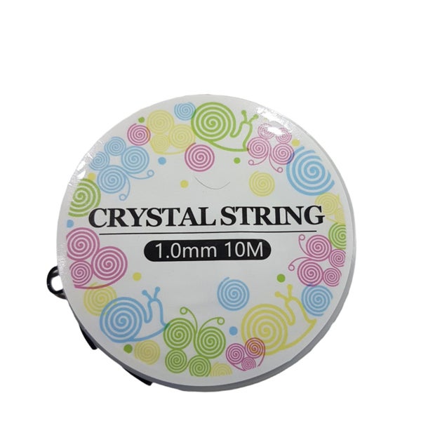 10m 1mm Black Crystal Stretch Cord Carousel 2