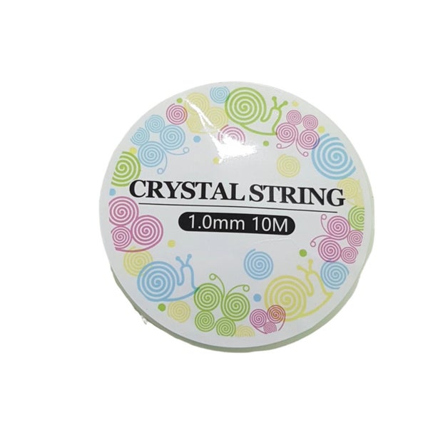 10m 1mm Neon Yellow Crystal Stretch Cord Carousel 2