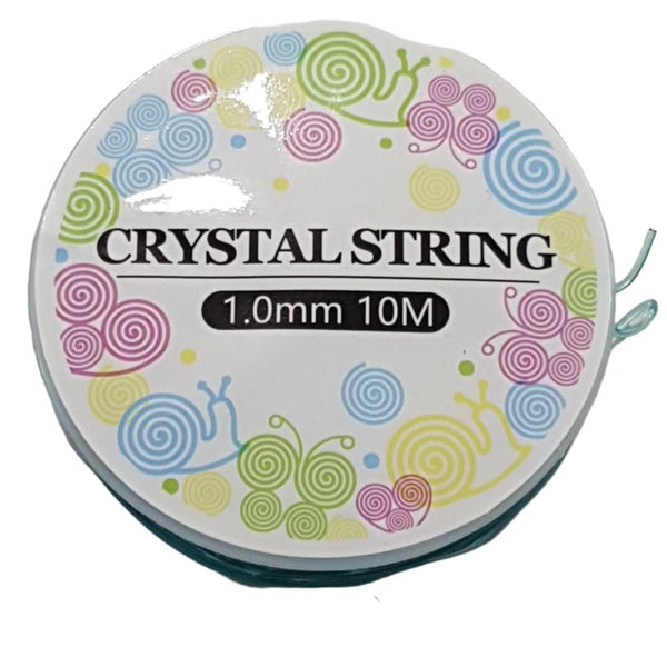 10m 1mm Bright Blue Crystal Stretch Cord Carousel 2