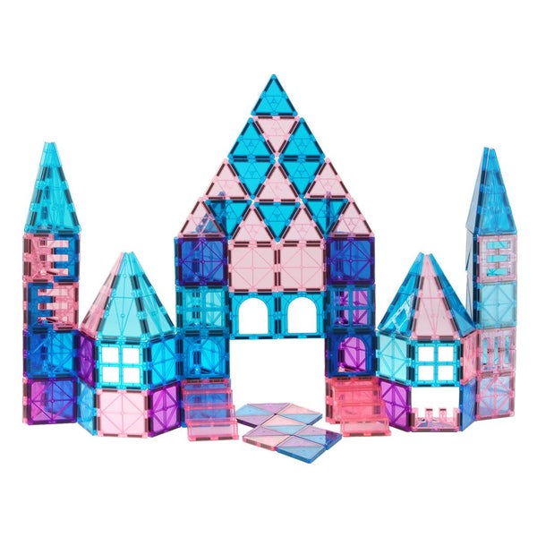 Bopeep Magnetic Tiles Blocks Frozen Toys Building Play for Kids STEM 120PCS Carousel 1
