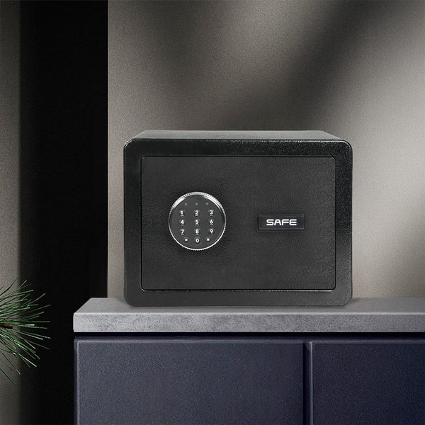 13.8L Digital Security Safe Box Password Key Lock Cash Lock Deposit Home Office Carousel 10