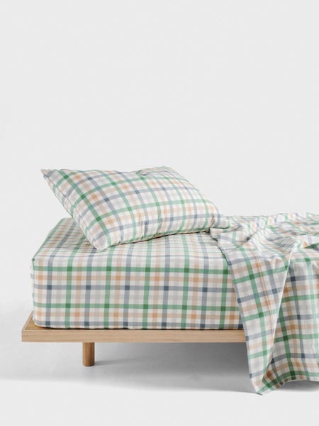 Linen House Kids Playground Sheet Set (Green) - Double Carousel 1