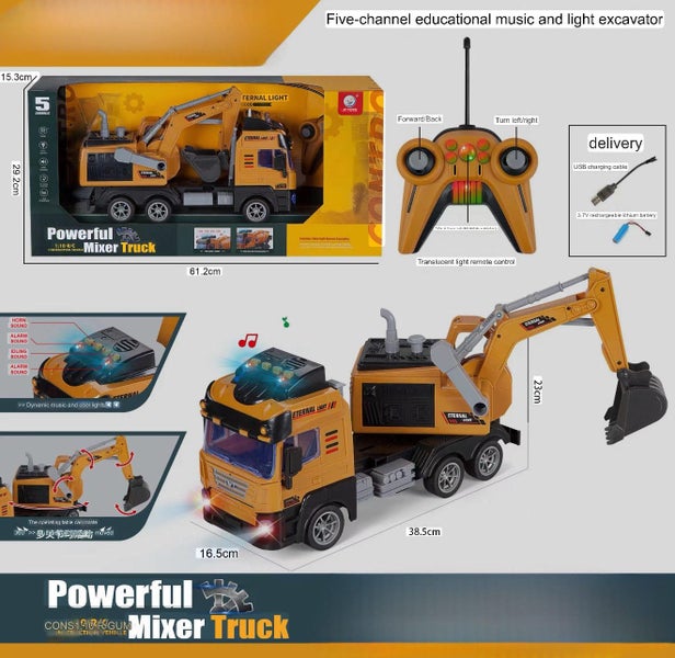 Heavy Duty Remote Control Excavator Truck Toy for Kids Carousel 1
