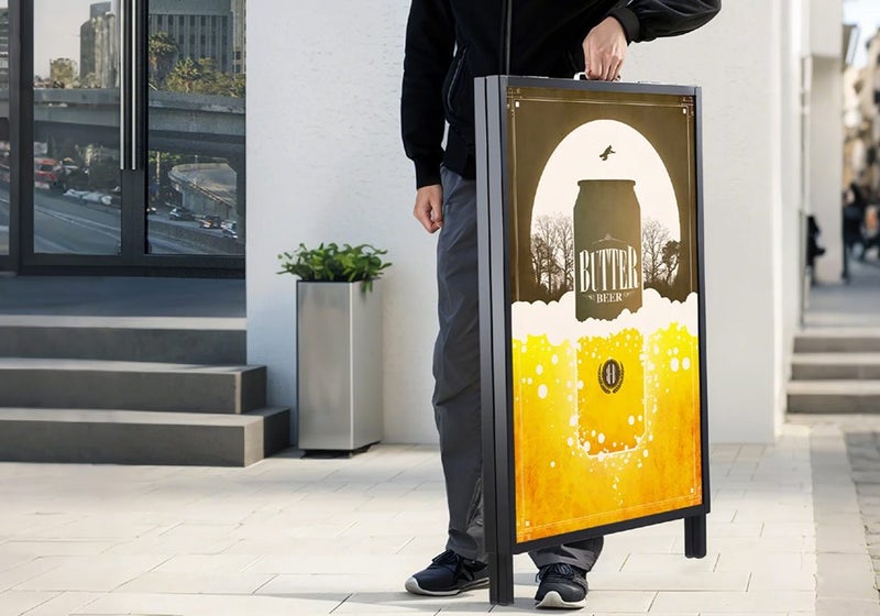 Poster Display Stand Sign Holder Carousel 1