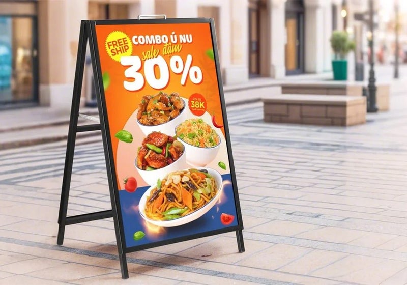 Poster Display Stand Sign Holder Carousel 2