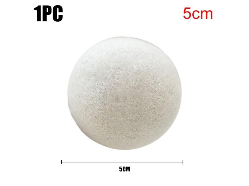 1/3/6PCS Wool Dryer Balls Fabric Virgin Reusable Softener Laundry 5cm Dry Kit Carousel 1
