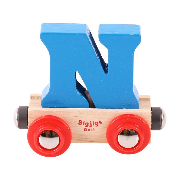Bigjigs Rail Rail Name Letter N (Blue) Carousel 1