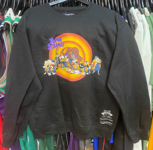 Space Jam Tune Squad Group Mitchell & Ness Black Crewneck Carousel 1