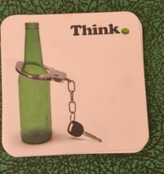 Think Coaster (Think before driving coaster) Carousel 1