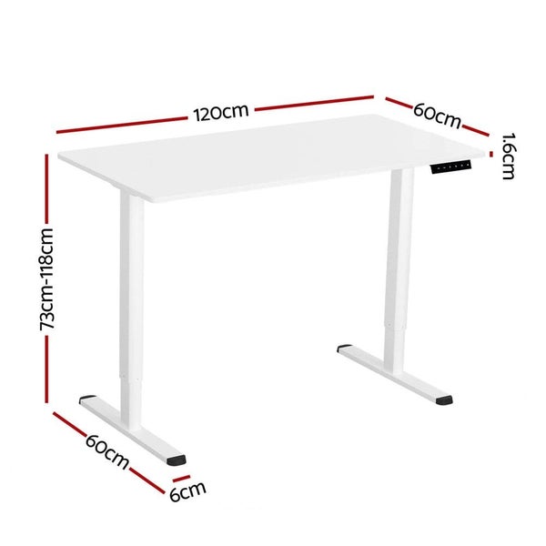 Electric Standing Desk Sit Stand Desks 120cm Carousel 2