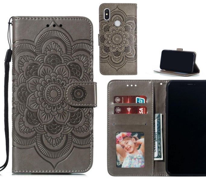 Xiaomi Redmi S2 case leather wallet case embossed pattern Carousel 1