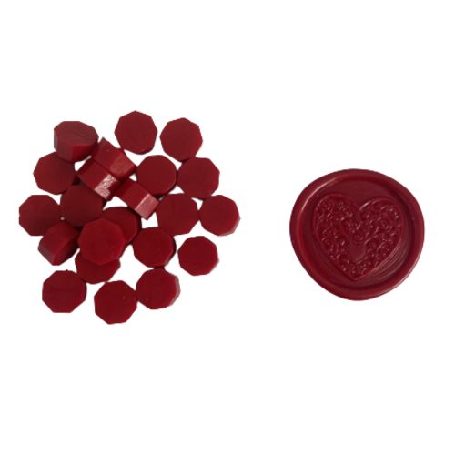 Wax Seal Beads | 100 Ruby Red Wax Beads Carousel 1