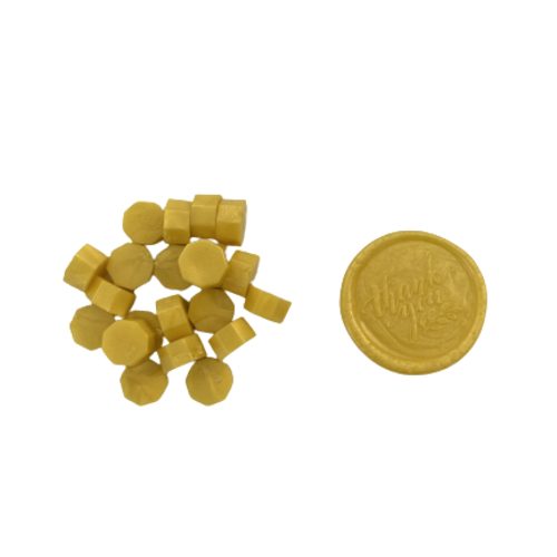 Wax Seal Beads | 100 Sunshine Yellow Wax Beads Carousel 1