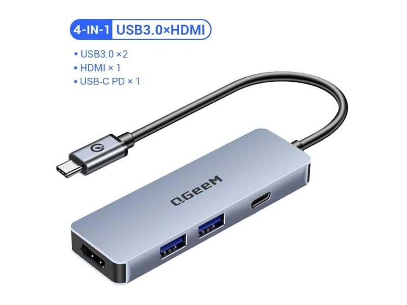 QGeeM USB C Hub For Macbook Pro Multi USB 3.1 Type C Hub 3.0 2.0 USB C HDMI Carousel 1