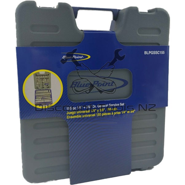 Blue Point Tools 1/4" & 3/8" Drive Socket Set 155pcs BLPGSSC155 Carousel 2