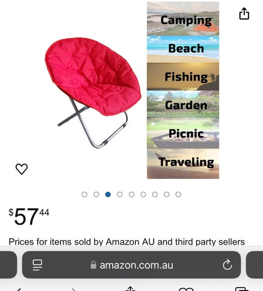 Folding Red Kids Chair up to 50kg Carousel 1