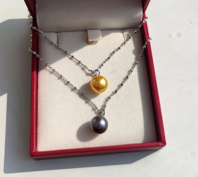 (2X Pearl Pendants) Everyday Pendant Necklaces NPGS9JNH-362938589692419114