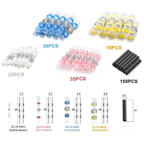 250pcs Heat Shrink Solder Seal Sleeve Set Carousel 4