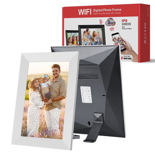 Elsoung White 16Gb Storage 10 Inch Wifi Digital Photo Frame | Hd Display + Remot Carousel 1