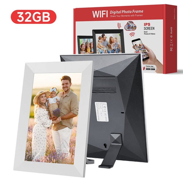 Elsoung White 32Gb Storage 10 Inch Wifi Digital Photo Frame | Hd Display + Remot Carousel 2