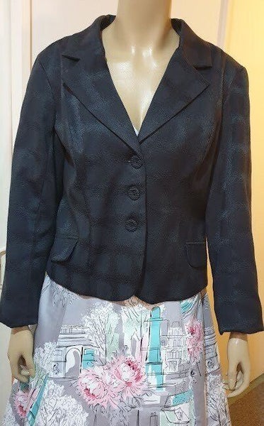 Annah Stretton 2 Tone Navy Jacket Size L Carousel 1