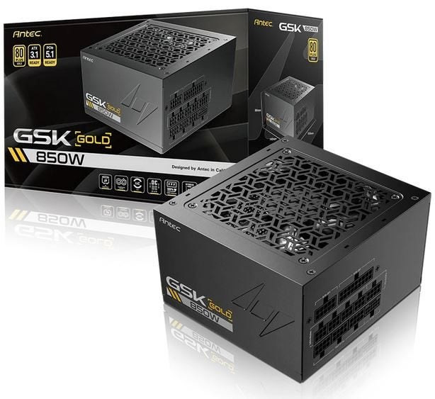 afterpay - Antec GSK850 850W 80Plus Gold Fully Modular ATX 3.1 PCI-E Gen 5.1 PSU Carousel 1