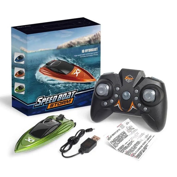 Mini RC Boat 5km/h Radio Remote Controlled High Speed Ship with LED Light Pal... Carousel 7