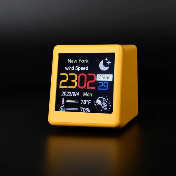 MINI Size Smart WIFI Weather Station Clock for Game Room Decoration. DIY Cute... Carousel 2