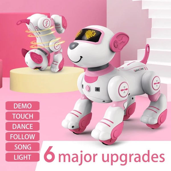 Funny RC Robot Electronic Dog Stunt Dog Voice Command Programmable Touch-sens... Carousel 2