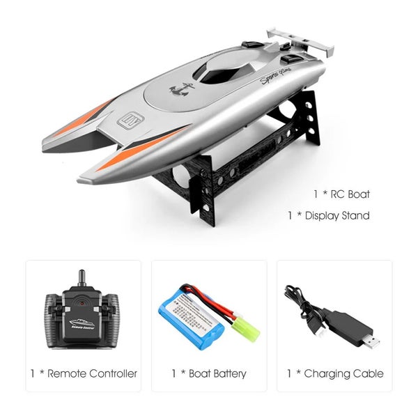 2.4G Radio Rc Boat 30Km/h Racing Boat High Speed Speedboat 20Mins Battery 2 C... Carousel 1